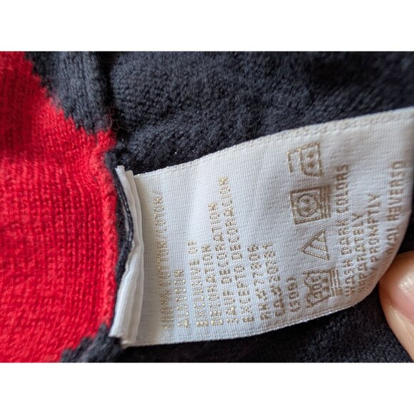 Tommy Hilfiger Red Blue Argyle Sweater L/G - Picture 7 of 7